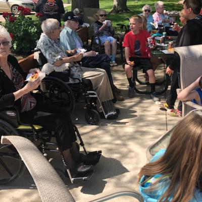 Cherokee adopt a grandparent picnic